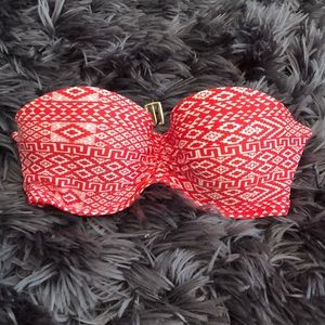 Red bikini top